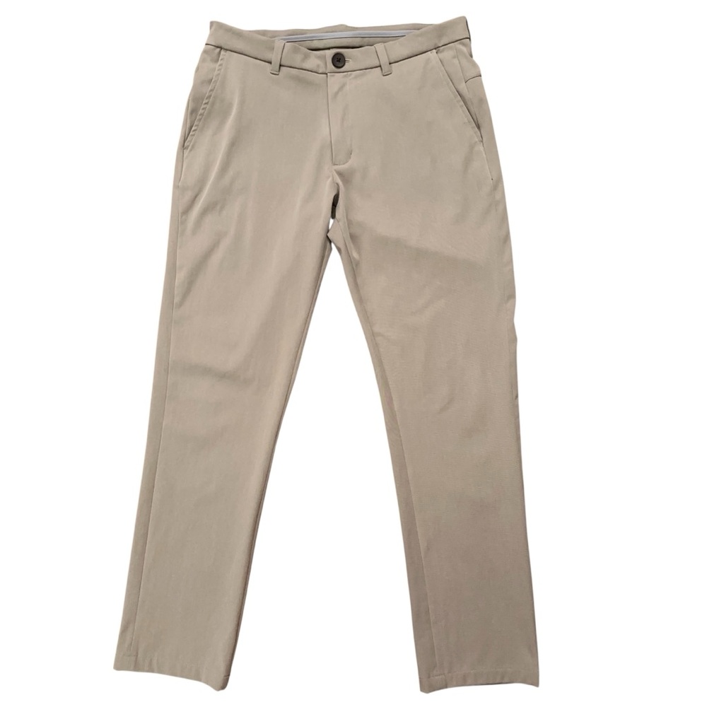 Ministry of Supply Pants Mens Size 31 Performance Stretch Chino Slim Fit Beige